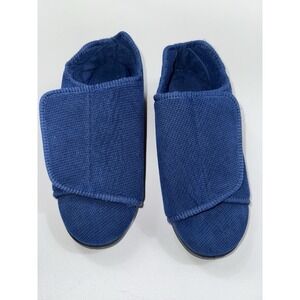 Unisex Silverts Navy Blue Slippers Mens 8 Wo Sz 10 Slip-Resistant Easy‎ Wide